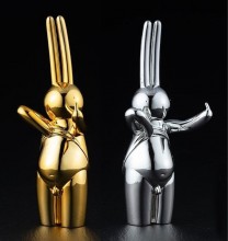 MR CLEMENT sofubi sculpture / a vulgar statement gin-kyo chapter GOLD+SILVER